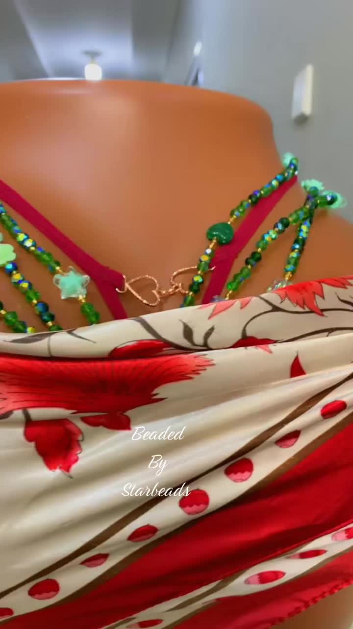 Star Beads emerald waist beads from TikTok